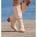Beige High Boots Belton