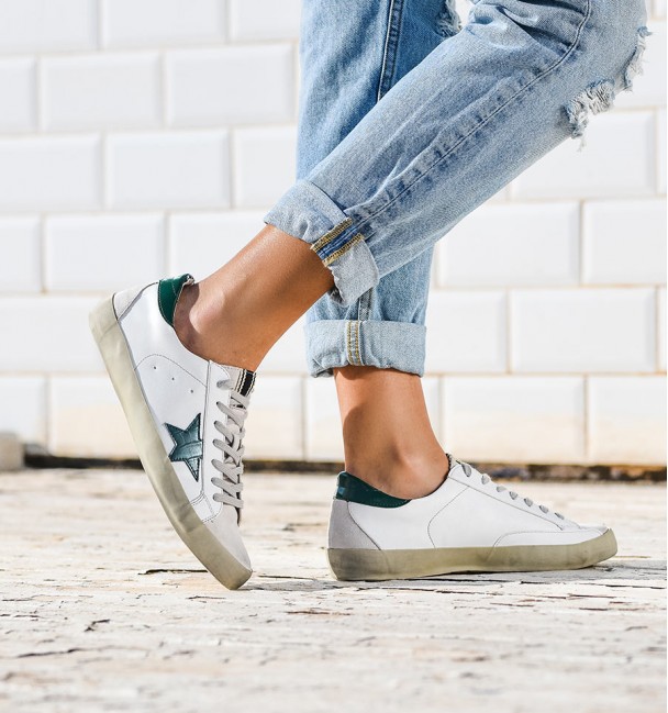 White Green Lyra Sneakers White Green Lyra Sneakers