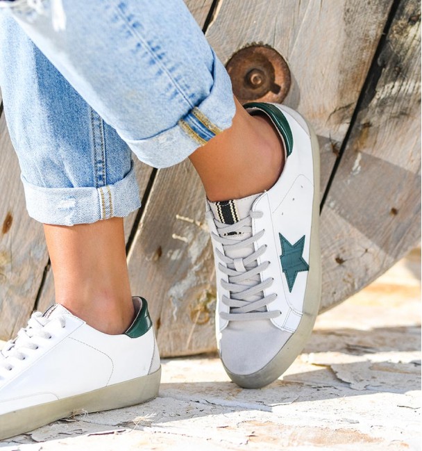 Deportivas Lyra Blanco Verde