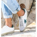 White Green Lyra Sneakers
