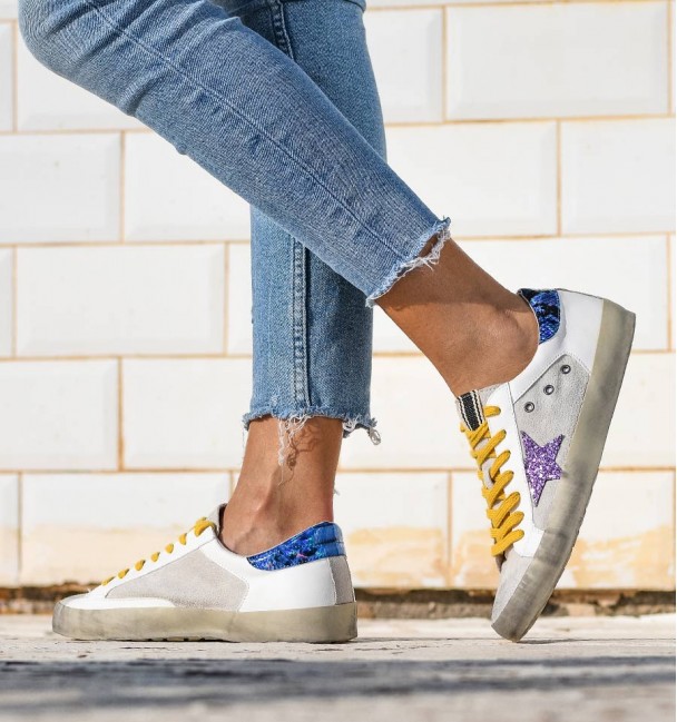 Sand Purple Blue Lyra Sneakers Sand Purple Blue Lyra Sneakers