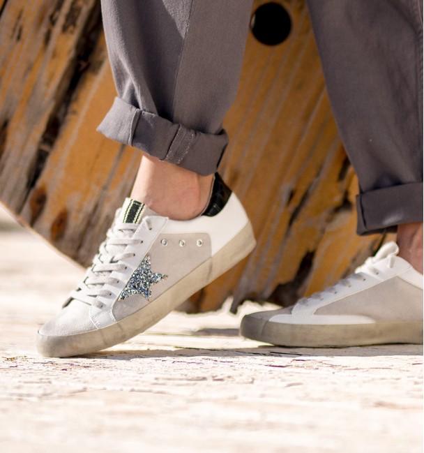 Sand Glitter Black Lyra Sneakers