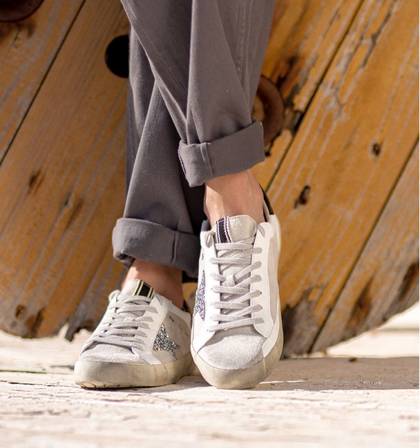 Sand Glitter Black Lyra Sneakers