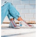 High Sand Pink Blue Sneakers Tabit