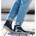Navy High Sneakers Tabit