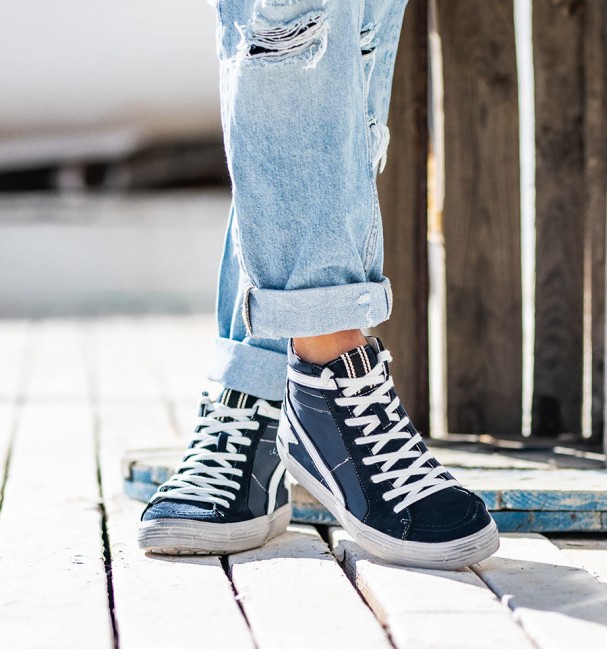 Navy High Sneakers Tabit Navy High Sneakers Tabit