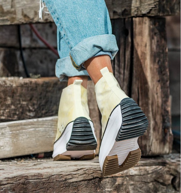 Tenis Basket Amarelo Desbotado Tenis Basket Amarelo Desbotado