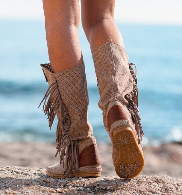 Botas indias Topanga Beige Botas indias Topanga Beige