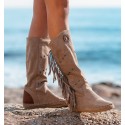 Beige Indian Boots Topanga
