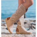 Beige Indian Boots Wakanda