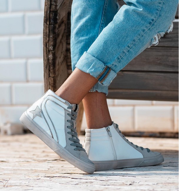 Tenis Cano Alto Tabit Branco Tenis Cano Alto Tabit Branco