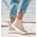 Sneakers Basket Beige Punk