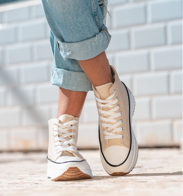 Tenis Basket Bege Punk Tenis Basket Bege Punk