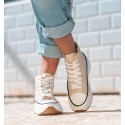 Sneakers Basket Beige Punk