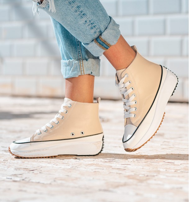 Tenis Basket Bege Punk Tenis Basket Bege Punk