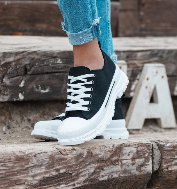 BLACK WHITE TRAINERS MON BLACK WHITE TRAINERS MON