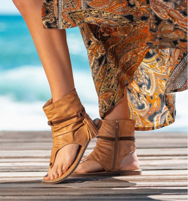 Botas Sandalias Barbados Kaki