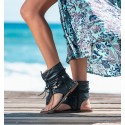 Botas Sandalias Bermudas Negro