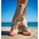 Botas Sandalias Selva Taupe