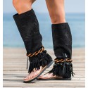 Black Sandal Boots Mikonos