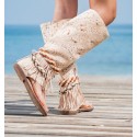 Beige Sandal Boots Mikonos