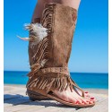 Selvan Sandals Boots Camel