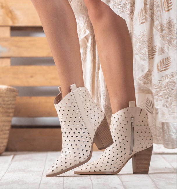 Botins Retto Bege Botins Retto Bege
