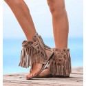 Botas de Sandalia Bassim Taupe