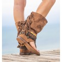 Pina Camel Sandal Boots