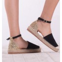 Firan Black Gold Espadrilles