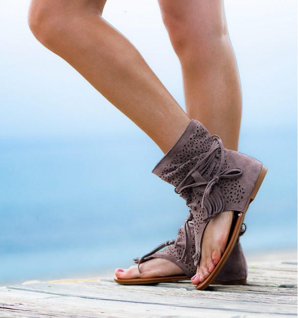 Botas de Sandalia Sambu Caqui