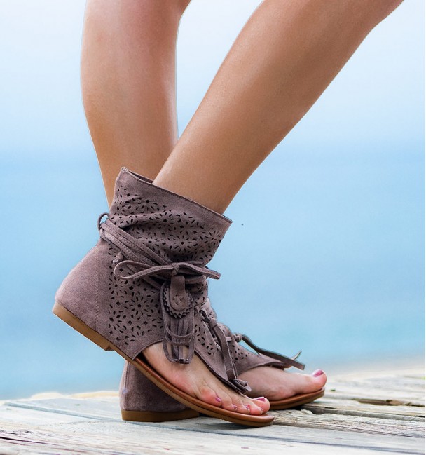 Botas Sandalias Sambu Kaki