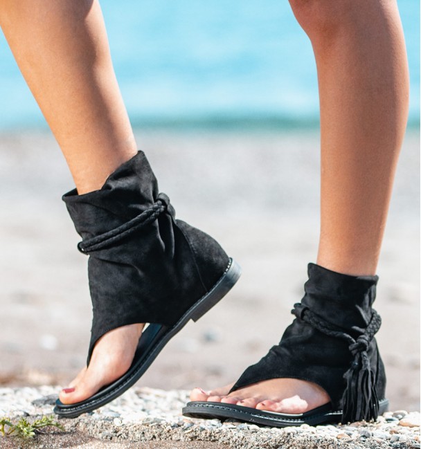 Botas de Sandalia Missu Preto