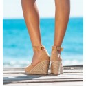 Thira Taupe Wedges