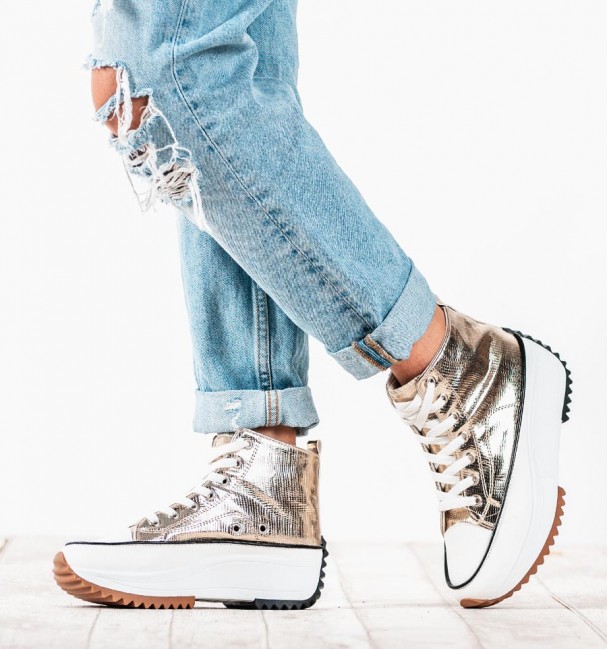 Sneakers Basket Disco Oro Sneakers Basket Disco Oro
