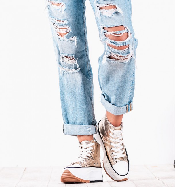 Sneakers Basket Disco Oro Sneakers Basket Disco Oro