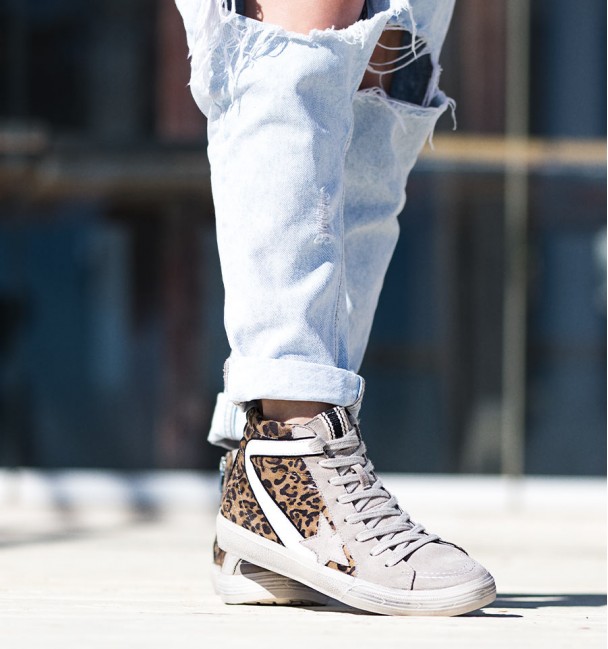 Tenis Cano Alto Tabot COR Leopardo