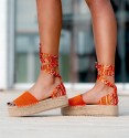 Platform Esparto Scarf Orange