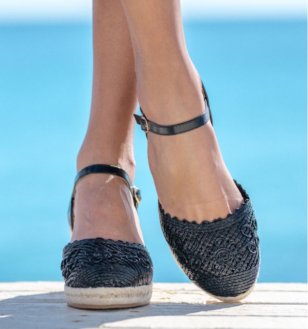 black braided wedge sandal point black braided wedge sandal point