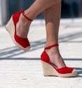 red esparto wedges side