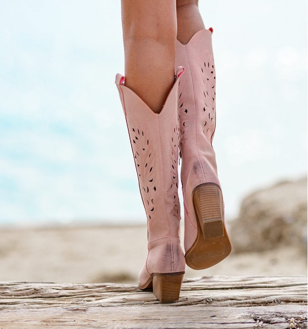 Nude Cowboy Boot back Nude Cowboy Boot back