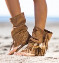 Botas sandalias bohemias lateral