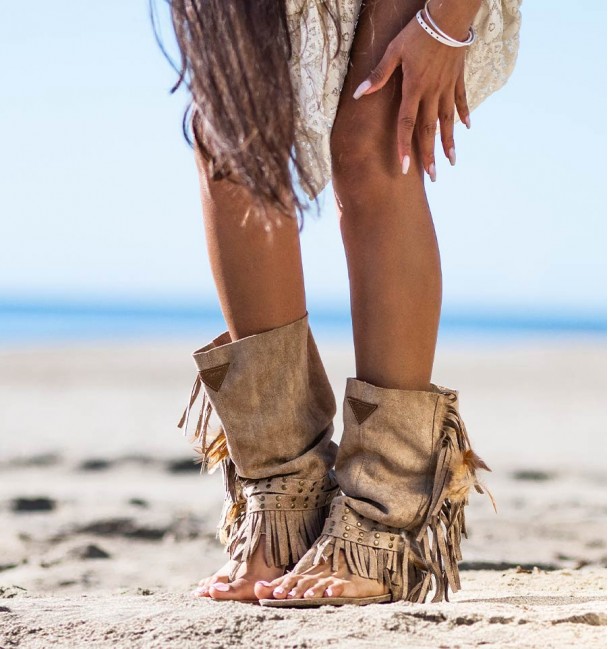 Botas sandalias bohemias