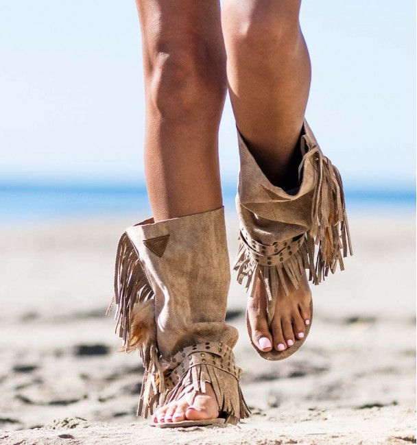 Botas sandalias bohemias frontal   Botas sandalias bohemias frontal
