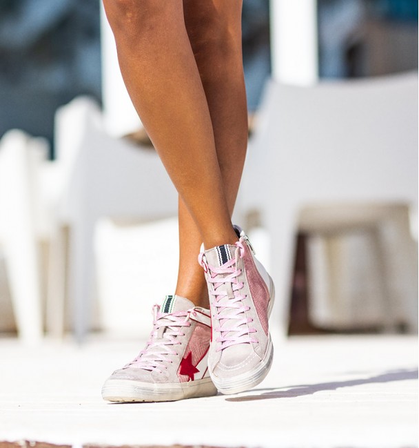 Pink star trainers Pink star trainers