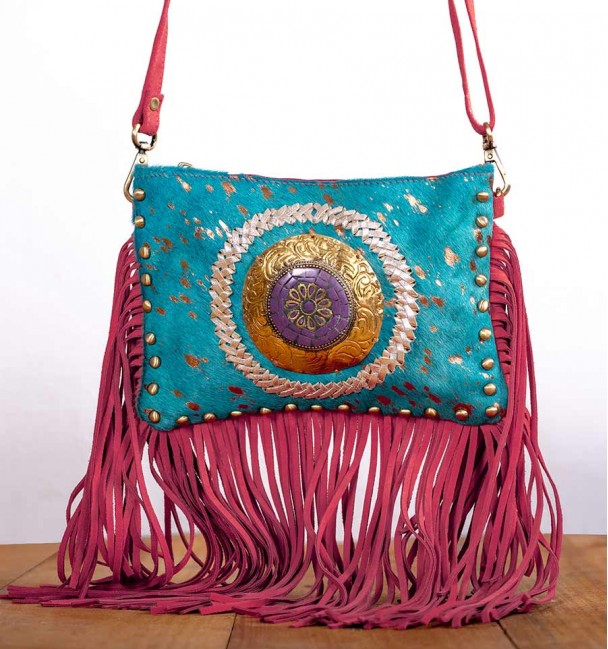 Bolso bandolera con flecos