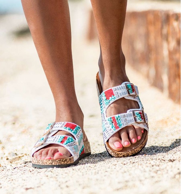 Bio mix branco sandalias