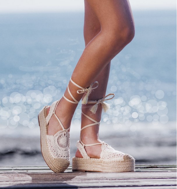 Esparto Crochet Sandal