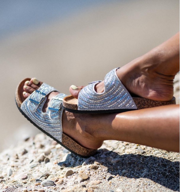 Silver bio sandals