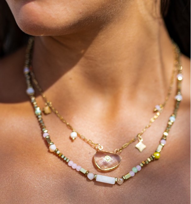 Collar de acero doble